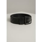 Men's belt // Urban classics Allover Logo Belt black