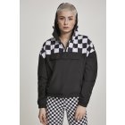 Women´s jacket // Urban Classics Ladies Short Oversize Check Pull Over Jacket blk/chess