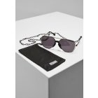 Sunglasses // Urban classics  Sunglasses Karphatos With Chain gunmetal/black