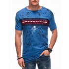 Men's t-shirt S1837 - blue