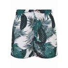 Swimsuit shorts // Urban classics Boys Pattern Swim Shorts palm leaves aop