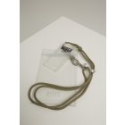 Urban Classics Accessoires / Phone Necklace with Additionals I Phone 8 transparent/olive