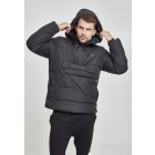 Men´s winter jacket // Urban Classics Pull Over Puffer Jacket black