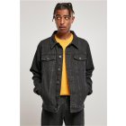 Men´s jacket // Urban Classics Organic Basic Denim Jacket black washed washed