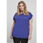 Women´s T-shirt short-sleeve // Urban classics Ladies Extended Shoulder Tee bluepurple
