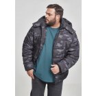 Men´s winter jacket // Urban classics Hooded Camo Puffer Jacket darkcamo