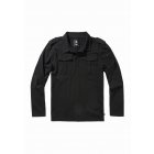 Men's Shirt // Brandit / Jersey Poloshirt Willis longsleeve black