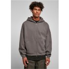Men´s hoodie zipper // Urban Classics Organic 90's Zip Hoody darkshadow