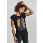 Women´s T-shirt short-sleeve // Mister Tee Ladies Bob Marley Lion Face Tee black
