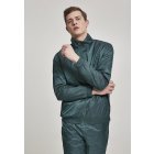 Men´s hoodie zipper // Urban Classics Jacquard Track Jacket bottlegreen