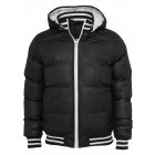 Men´s winter jacket // Urban Classics Shiny 2-tone Hooded College Bubble Jacket black