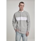 Men´s pullover buttons  // Urban Classics Rugby Panel Shirt grey/white