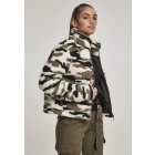 Women´s jacket // Urban Classics Ladies Camo Sherpa Jacket wood camo