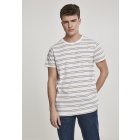Men´s T-shirt short-sleeve // Urban Classics Multicolor Stripe Tee white/black/brightyellow/grey
