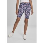 Shorts // Urban classics Ladies Tie Dye Cycling Shorts darkshadow/pink