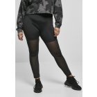 Leggings // Urban classics  Ladies High Waist Transparent Tech Mesh Leggings black