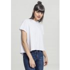 Women´s T-shirt short-sleeve // Urban classics Ladies Overlap Turtleneck Tee white