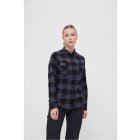 Women's shirt // Brandit Amy Flanell Shirt GIRLS black/grey