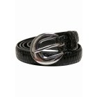 Men's belt // Urban Classics / Snake Synthetic Leather Ladies Belt black