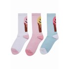 Mister Tee / Fancy Icecream Socks 3-Pack white/multicolor