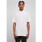 Men´s T-shirt short-sleeve // Urban Classics Boxy Zip Pique Tee white
