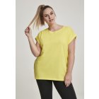Women´s T-shirt short-sleeve // Urban Classics Ladies Extended Shoulder Tee brightyellow