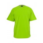 Men´s T-shirt short-sleeve // Urban classics Contrast Tall Tee limegreen/white