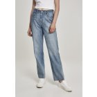 Jeans // Urban classics Ladies High Waist Straight Jeans mid stone wash