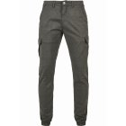 Cargo pants // Urban Classics AOP Glencheck Cargo Jog Pants darkgrey