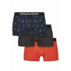 Men's boxers // Urban classics Boxer Shorts 3-Pack bird aop+ boxer orange + cha