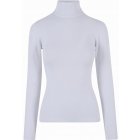 Urban Classics / Ladies Knitted Turtleneck Sweater white