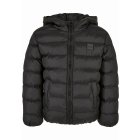 Men´s winter jacket // Urban classics Boys Basic Bubble Jacket black/black/black
