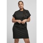 Woman dress // Urban classics Ladies Organic Cotton Cut On Sleeve Tee Dress black
