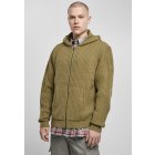 Men´s hoodie zipper // Urban Classics Knitted Zip Hoody tiniolive
