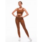 Women's set leggings + top ZLR019 - brown