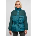 Urban Classics / Ladies Sherpa Mix Puffer Jacket jasper