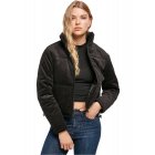 Women´s jacket // Urban classics Ladies Corduroy Puffer Jacket black